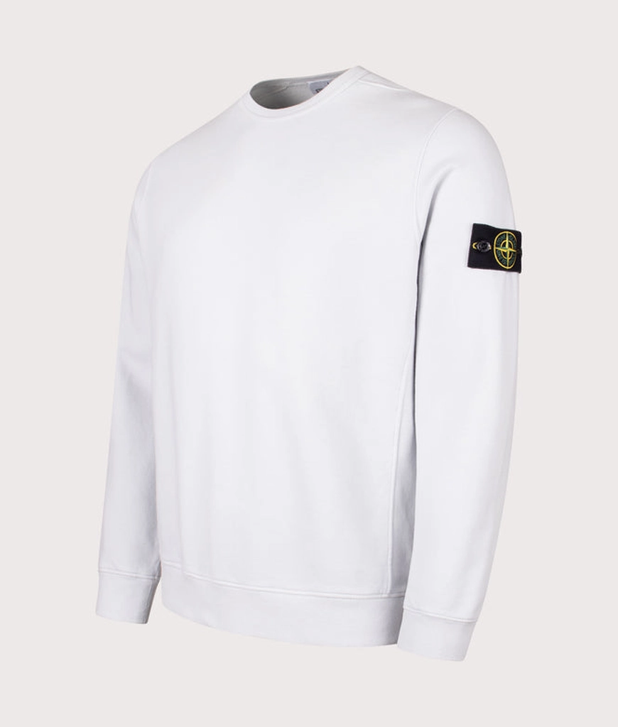 Stone Island Mens Brushed Organic Cotton Sweatshirt